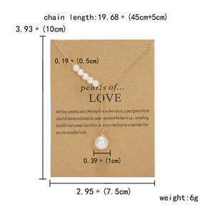 Fashion Butterfly Pearl Pendant Necklace Clavicle Chain Women Card Jewelry Gift