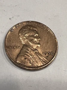 US MÜNZE ONE PENNY 1958 - D - L AM RAND - Bild 1 von 2