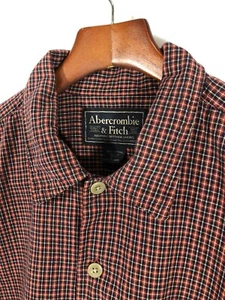 Abercrombie & Fitch Men’s Shirt 100% Cotton Short Sleeve Button-Front L - Picture 1 of 5