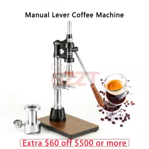 Manual 58mm Espresso Machine Camping Coffee Maker S/S Outdoors Italian Coffee - Picture 1 of 10
