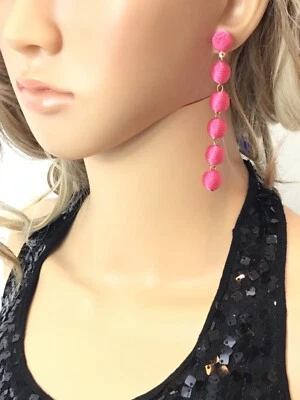 Claire’s Retro Boho Gypsy Beaded Feather Pierced Dangle Earrings L-#22 - Image 1 of 4