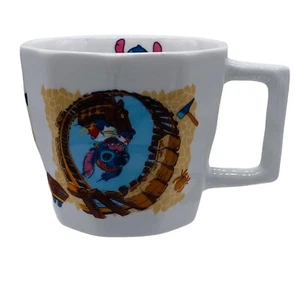 Tokyo Disney Sea Raging Spirits Stitch Goofy Theme Park Ridged Wrap Artwork Mug - Picture 1 of 5