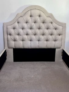 Nottingham Tufted Bed Head & Decorative Frame To Fit AROUND Queen Ensemble. - Picture 1 of 9
