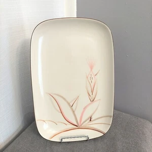 Vtg Winfield Dragon Flower Serving Platter 8x12" Porcelain Plate USA MCM - Picture 1 of 6