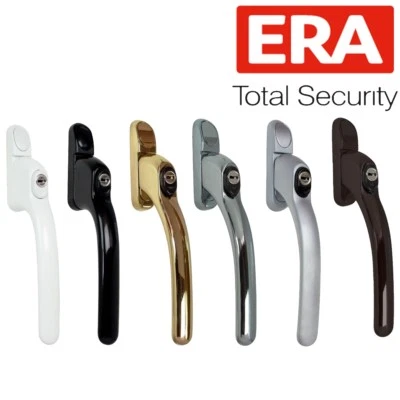 PREMIUM ERA UPVC KEY LOCKING WINDOW HANDLE Inline Double Glazing Espag PVCu Lock - Image 1 of 4