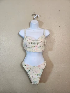 Abercrombie & Fitch Women's Multicolor Floral Two Piece Swim Bikini Set Small - Picture 1 of 6