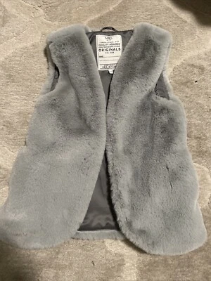 Chaleco impermeable transparente M&S Originals London Studio plateado ribete niñas 11/12 años Foto 1 de 4