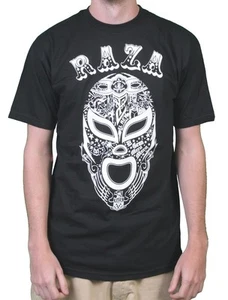 Raza Mens Black or Purple Lucha Libre Luchador Wrestling Campeon Mask T-Shirt NW - Picture 1 of 5