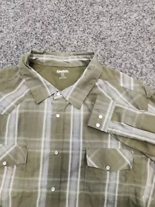 KÖNIGSGRÖSSE Westernshirt Herren 3XL BIG grün kariert Perle Druckknopf Langarm geknöpft - Bild 1 von 11