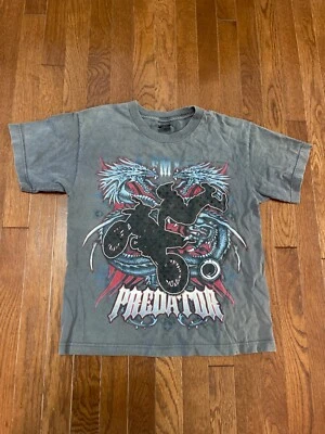 Camiseta GWP Sport Bike Dragon Predator Gráfica Gris Talla XL Niños Jóvenes Foto 1 de 4
