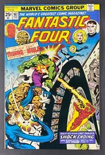 Fantastic Four (1961) #167 NM- (9.2) Hulk Thing Vs Fantastic Four Battle Cover