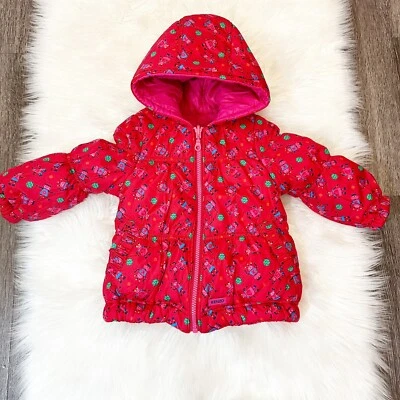 Kenzo Paris Baby Puffer Hooded Jacket Reversible Thick Full Zip Sz 12-24 Months - Image 1 of 4
