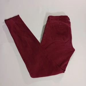 Hollister RN#75654 Women’s Red Cotton Blend Super Skinny Jeans Size 1 (25×28.5) - Picture 1 of 22