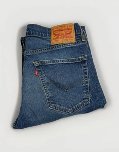 Levi’s 505 Mens 32x32 Jeans Regular Fit Straight Leg Medium Wash Blue Denim Levi - Picture 1 of 8