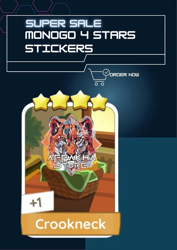 CROOKNECK - PEGATINA 4 ESTRELLAS CONFORT ACOGEDOR (MONO_POLY_G0) ⚡ Foto 1 de 1