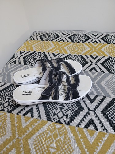 Sandali donna Clarks Brinkley Lonna neri usati in ottime condizioni misura 7 EU 41