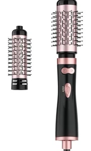 Air Styler 2 in 1 Hair Dryer Round Big Hot Brush Rotating Airflow Easy Fast Dry - Picture 1 of 22