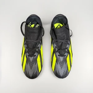 Adidas X Crazyfast INJ.3 FG Kids Soccer Cleats Size 3 Black And Yellow pre-owned - Picture 1 of 6