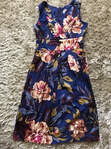 Tom Joules Sylvia Dress Floral 100% Cotton Lightweight Summer Holiday Size 8 - Picture 1 of 20