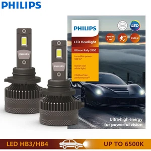 Philips Ultinon Rally HB3 HB4 Car LED Headlight 9005 9006 180W 15000LM Fog Bulb - Picture 1 of 13