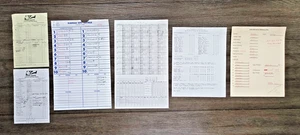 ZACK GREINKE Game Used Lineup Card Lot WICHITA WRANGLERS vs Tulsa Drillers - 5 - Picture 1 of 8