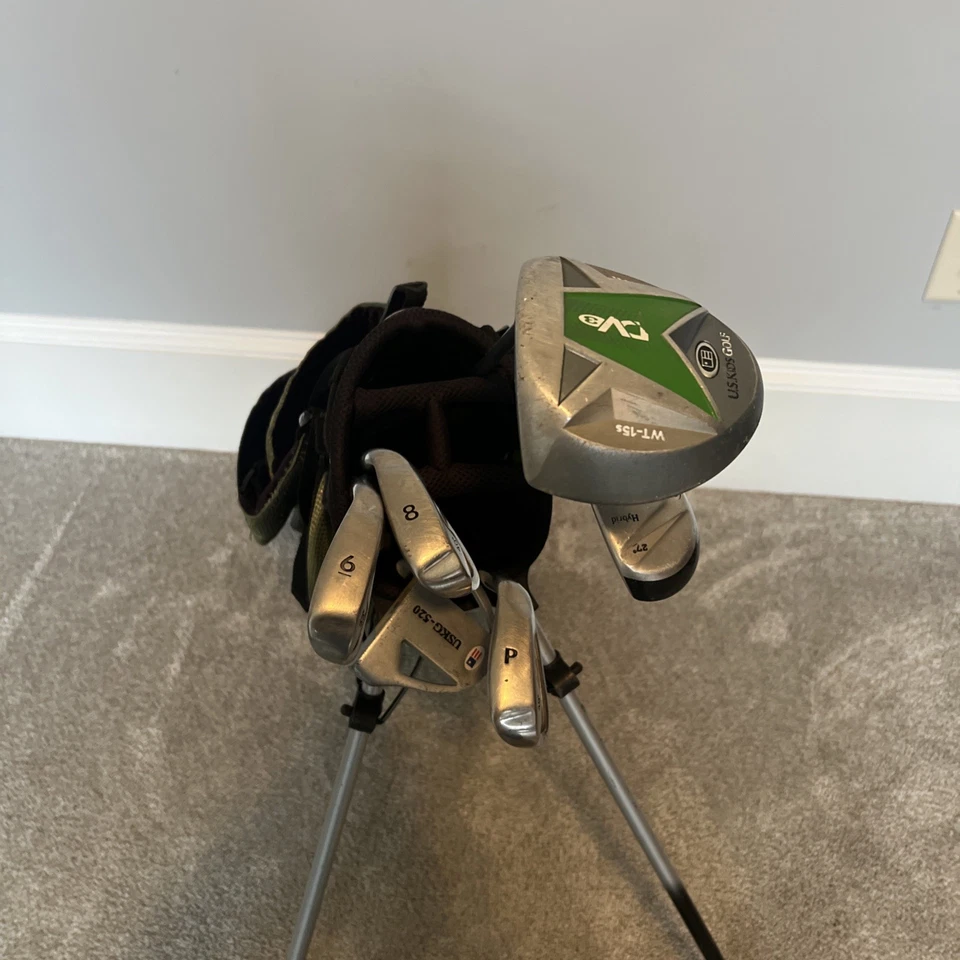 US Kids Golf Youth UL57 Wt-15 Junior 6 Club Set USKG LH For “57-60” Tall W/bag - Image 1 of 4