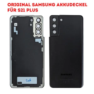 Oryginalna pokrywa baterii Samsung S21 Plus tylna pokrywa ze szkłem na aparat czarna - Zdjęcie 1 z 1