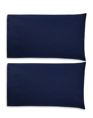 Juego de 2 fundas de almohada King de algodón percal resistente a las arrugas Sky azul marino $130 Foto 1 de 3