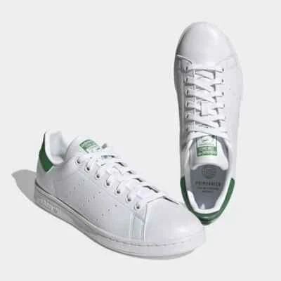 ADIDAS STAN SMITH sneakers bianche tallone verde ORIGINALI - Immagine 1 di 4