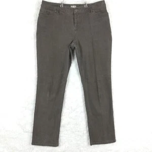 J. Jill Womens Jeans Slim Leg Denim Brown Taupe Stretch Mid Rise Petite 12P  - Picture 1 of 12