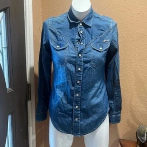 Blusa Diesel Denim Azul Abotonada - Imagen 1 de 8