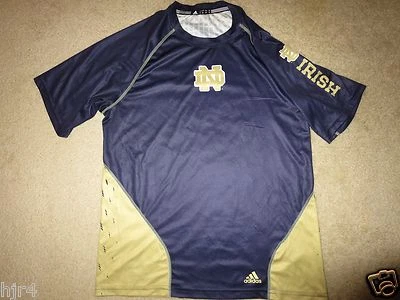 Camiseta deportiva de entrenamiento Notre Dame del equipo irlandés de lucha Adidas Climalite S SM Foto 1 de 3