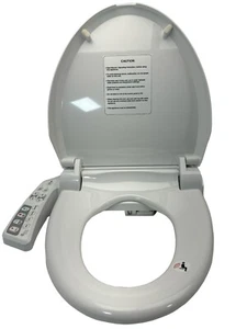 Electric Round Bidet Toilet Seat with Side Panel Controls Bio Bidet BB-600S New - Picture 1 of 7