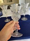 Edinburgh Crystal Thisle Small Wine Glasses. Hand made and Etched 4 Gorgeous