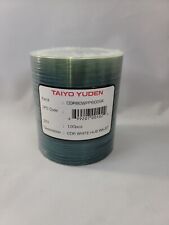 100-PAK JVC Taiyo Yuden CD-R, White Hub Inkjet 8X, TYG02, Made in Japan