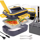 60w Electric Lunch Box Heating Food Portable 24v / 12v Car Office 1.5l Uk Plug