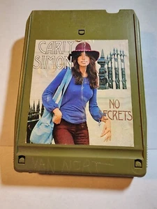 Carly Simon No Secrets 8 Track Tape VG ET2 - Picture 1 of 2