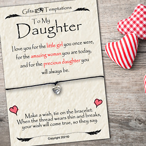 To My Daughter Wish Bracelet