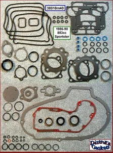 Full Engine Rebuild Gasket Kit MLS Head Gaskete 86-90 883 Sportster, ref17026-86 - Picture 1 of 1