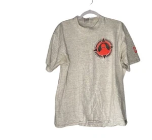 Vintage Public Image Tshirt 1990 Herren XL MAJORLY DEFEKT grau orange  - Bild 1 von 6