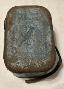 Blue Jay Tobacco Tin Vintage Lunch Box Style - Picture 1 of 8