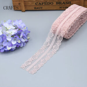 10 Yards Lace Ribbon 40MM Trim Fabric DIY Handicrafts Embroidered Net Sewing