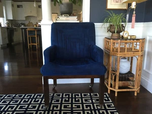 Vintage Mid Century/ Hollywood Regency John Widdicomb Arm Dining Chair - Picture 1 of 11