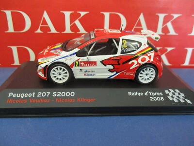 Die cast 1/43 Modellino Auto Peugeot 207 S2000 Ypres 2008 N. Vouilloz - Immagine 1 di 4