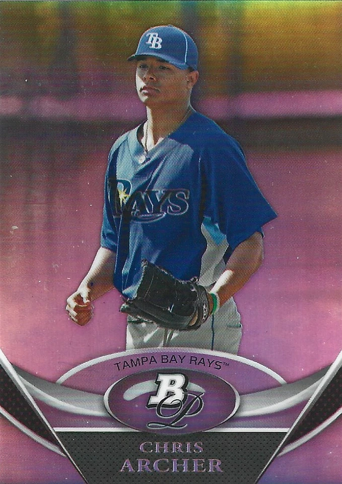 2011 Bowman's Best Refractor #BPP99 Chris Archer rookie card, Minnesota Twins - Image 1 of 1