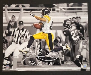 Hines Ward Signed 16x20 Jumping For TD SB XL MVP Inscription Beckett WD84069 - Picture 1 of 5