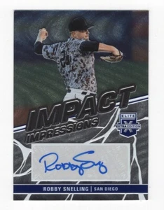2023 ELITE EXTRA EDITION BASEBALL IMPACT IMPRESSIONS AUTOGRAPH ROBBY SNELLING - Picture 1 of 2