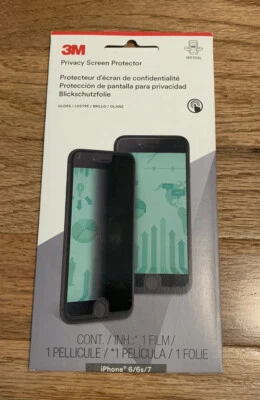 NEW 3M Privacy Filter Screen Protector Film MPPAP001 for iPhone 6/6S/7/8 - Image 1 of 4