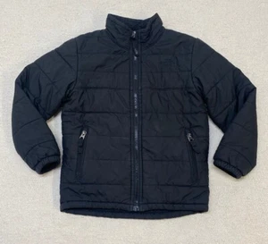 The North Face Puffer Jacket Reversible M Boys Youth XS 6 Black Full Zip - Picture 1 of 18
