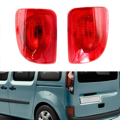 1 Pair For RENAULT KANGOO 2008-2018 Rear Bumper Light Reflector Brake Fog Lamp - Image 1 of 4